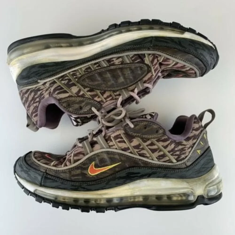 Nike Air Max 98 AOP Camo Mens Size 12 AQ4130-200 Rare - Picture 4 of 12